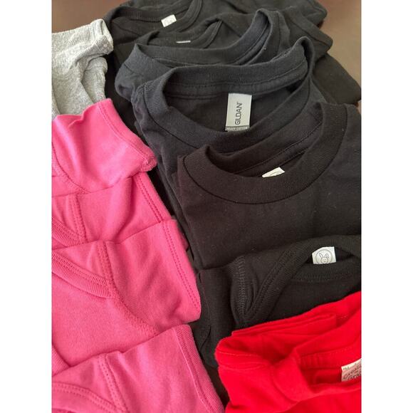 NEW‎ LOT OF 22 Blank Baby & Toddler Bodysuits, T-shirts Mixed Colors Sizes NB-4T - Picture 3 of 9